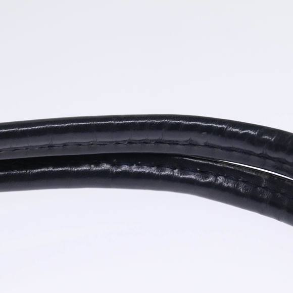 BURBERRY Nova Check Hand Bag Coated Canvas Black Auth bs14826 - Picture 8 of 16